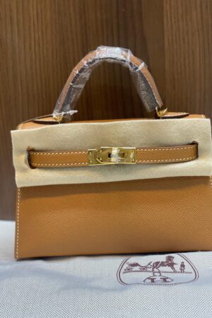 Hermès Epsom Mini Kelly Sellier 20 bag in Chai