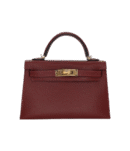 Hermès Kelly II Sellier Mini Rouge H Madame Leather Gold Hardware